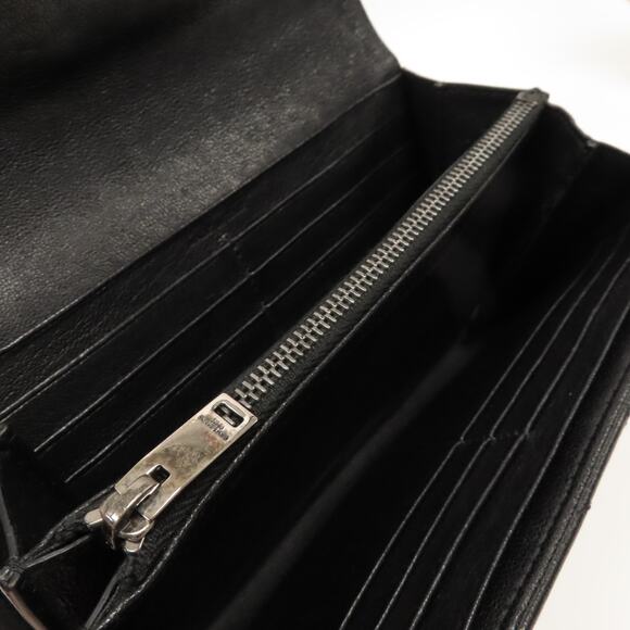 💎✨BEAUTIFUL✨💎Authentic SAINT LAURENT Long Wallet Leather Black - Picture 13 of 13